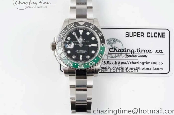 0409 HighQuality GMT Master II 126720 VTNR 904L SS Clean Factory 1:1 Best Edition on Oyster Bracelet VR3186 CHS 2375